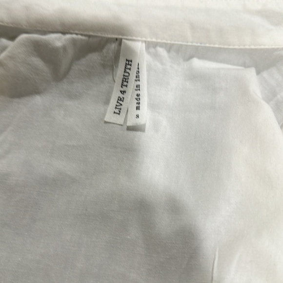 Live 4truth Elegant White Button-Down Dress - Picture 5 of 9